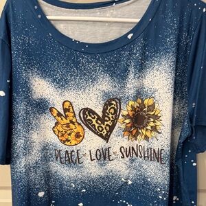 Blue Graphic Short Sleeve Tee